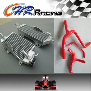 Aluminum Radiator and red hose for KAWASAKI KXF450 KX450F 2012 2013 2014 12 13