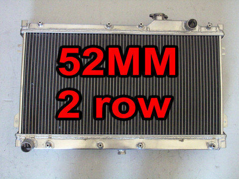 2 row 52mm 1990-1997 MAZDA MIATA MX5 MX-5 MX V 90-97 MT Aluminum Radiator