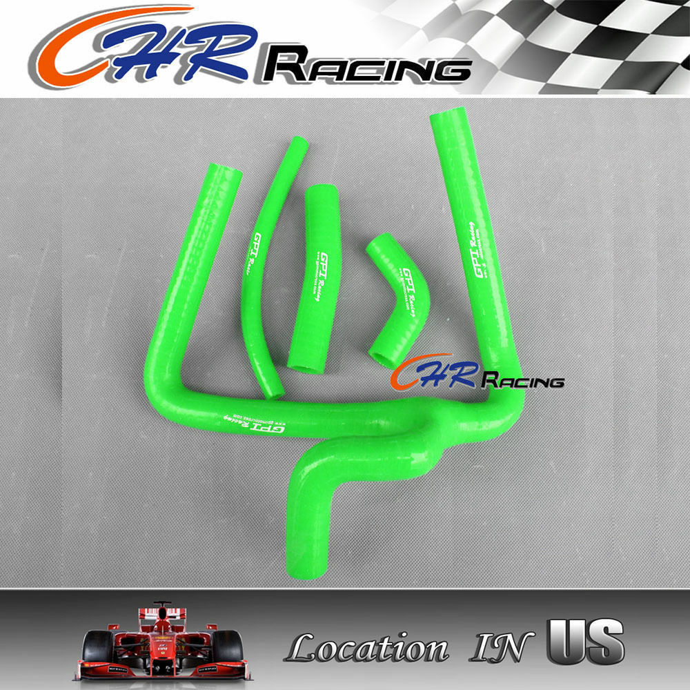 Silicone Radiator Y Hose Kit for Honda CR250 CR250R 02-08 03 04 05 06 07 GREEN