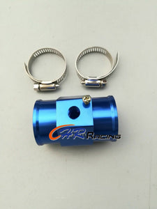 36MM 1.42" Aluminum Water Temperature Gauge Temp Sensor Adaptor + 2*Clamps