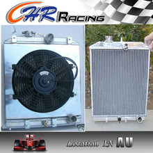 Load image into Gallery viewer, 32MM IN/OUT PIPE Honda Civic EK EG B16 B18 ALUMINUM RADIATOR+FAN SHROUD 92-00
