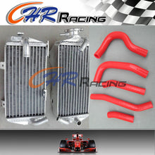 Load image into Gallery viewer, L&amp;R aluminum radiator Honda CRF250R CRF 250R CRF250 14 15 2014 2015 + BLUE HOSE
