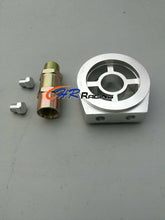 Load image into Gallery viewer, Aluminum Oil Filter Sandwich Plate Adapter 1/8 NPT 10AN Oil Cooler Kit SILVER
