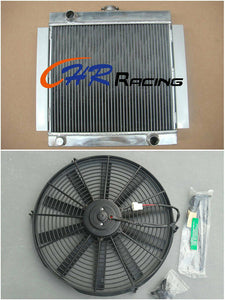 3 rows aluminum radiator + fan for Ford Escort Mk1 Mk2 RS2000 1968-1980 Manual