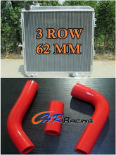 Load image into Gallery viewer, 3ROW aluminum radiator&amp;hose for toyota Surf HILUX LN106 LN111 Diesel 88-98 RED
