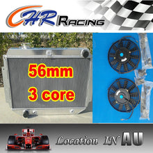 Load image into Gallery viewer, 3 ROW 56mm for HOLDEN HQ HJ HX HZ 253 &amp; 308 V8 Aluminum Radiator + 2 ×12&quot; Fan
