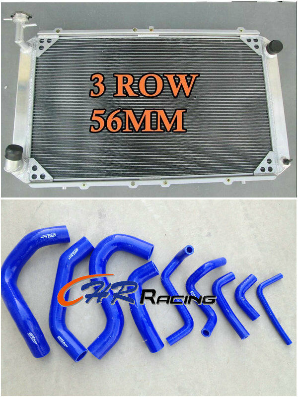 Aluminum radiator+silicone hose for Patrol Y60 GQ 2.8L RD28T Turbo Diesel 94-97