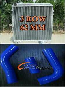 3ROW aluminum radiator&hose for toyota Surf HILUX LN106 LN111 Diesel 88-98 AT/MT