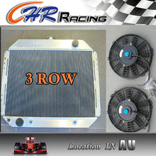 Load image into Gallery viewer, 3 ROW Aluminum Radiator for FORD F100 F150 F250 F350 V8 67-81 and two fans
