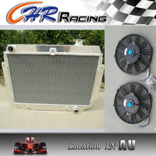 Load image into Gallery viewer, 3 ROW Holden Kingswood HQ HJ HX HZ V8 CHEVY AT/MT ALUMINUM RADIATOR + 2*10&quot; FAN
