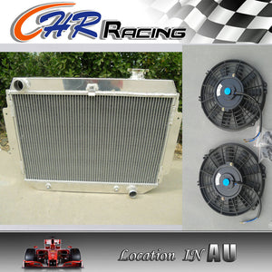 3 ROW Holden Kingswood HQ HJ HX HZ V8 CHEVY AT/MT ALUMINUM RADIATOR + 2*10" FAN